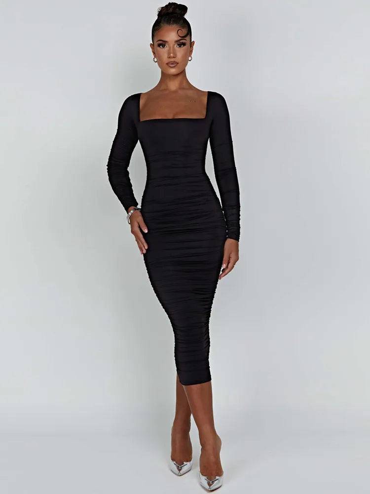 Stella Midi Dress - Livira Fashion