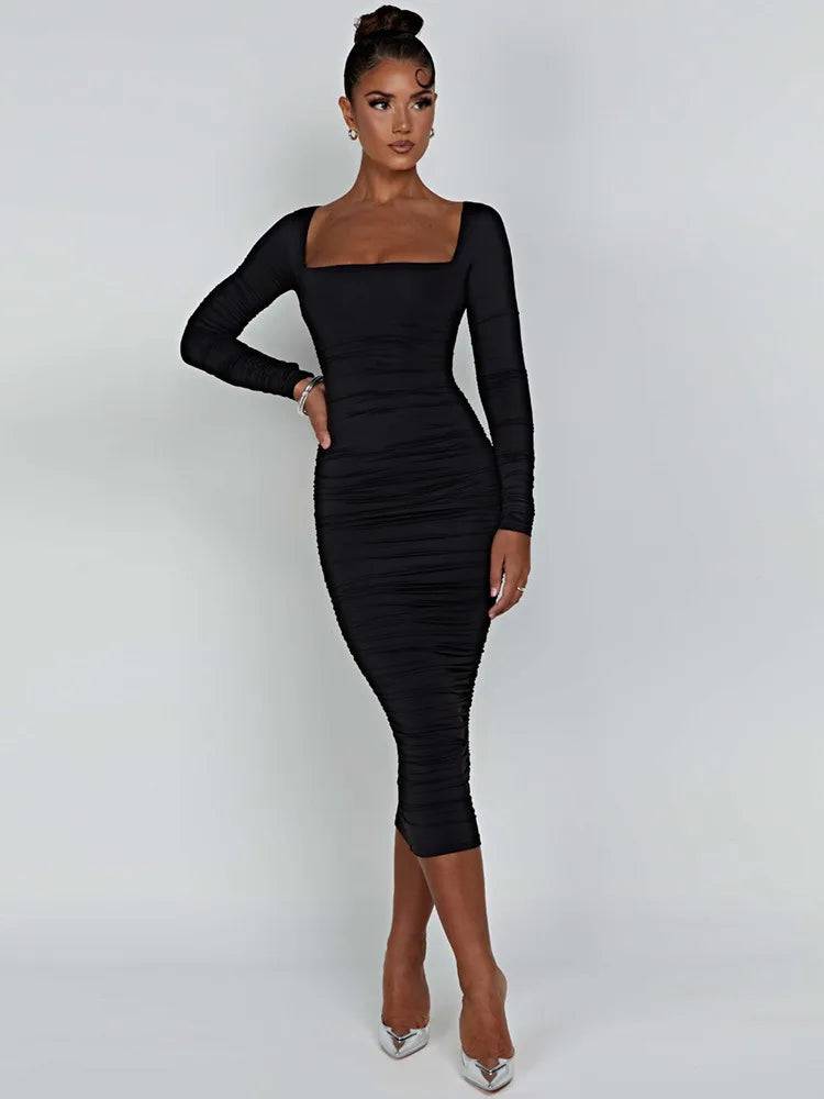 Stella Midi Dress - Livira Fashion