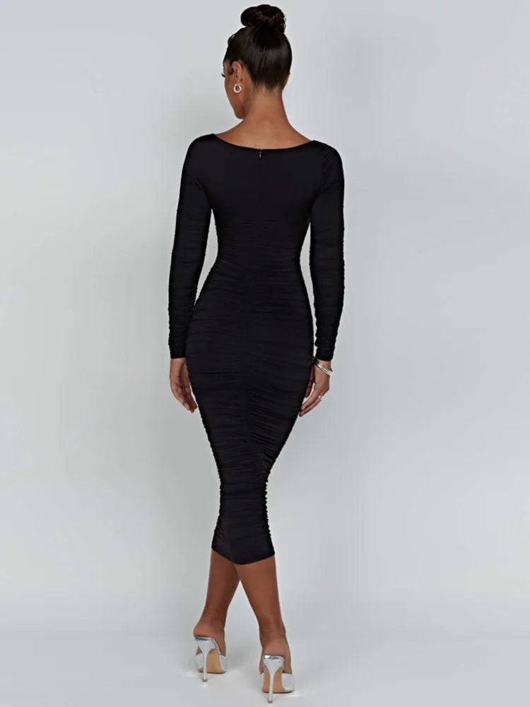 Stella Midi Dress - Livira Fashion