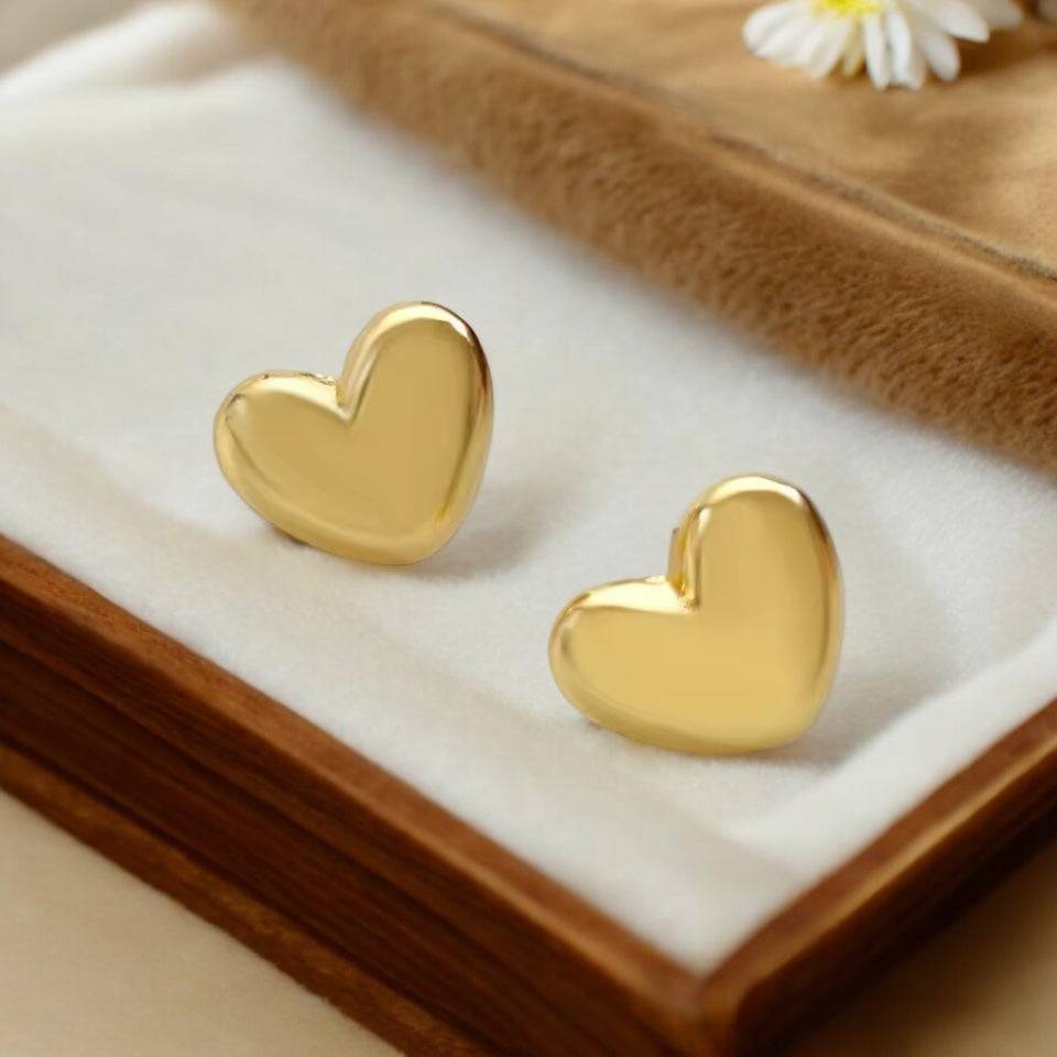 Helena Heart-Shaped Earrings - Livira Fashion