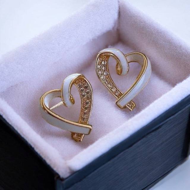 Helena Heart-Shaped Earrings - Livira Fashion