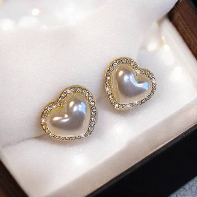 Helena Heart-Shaped Earrings - Livira Fashion